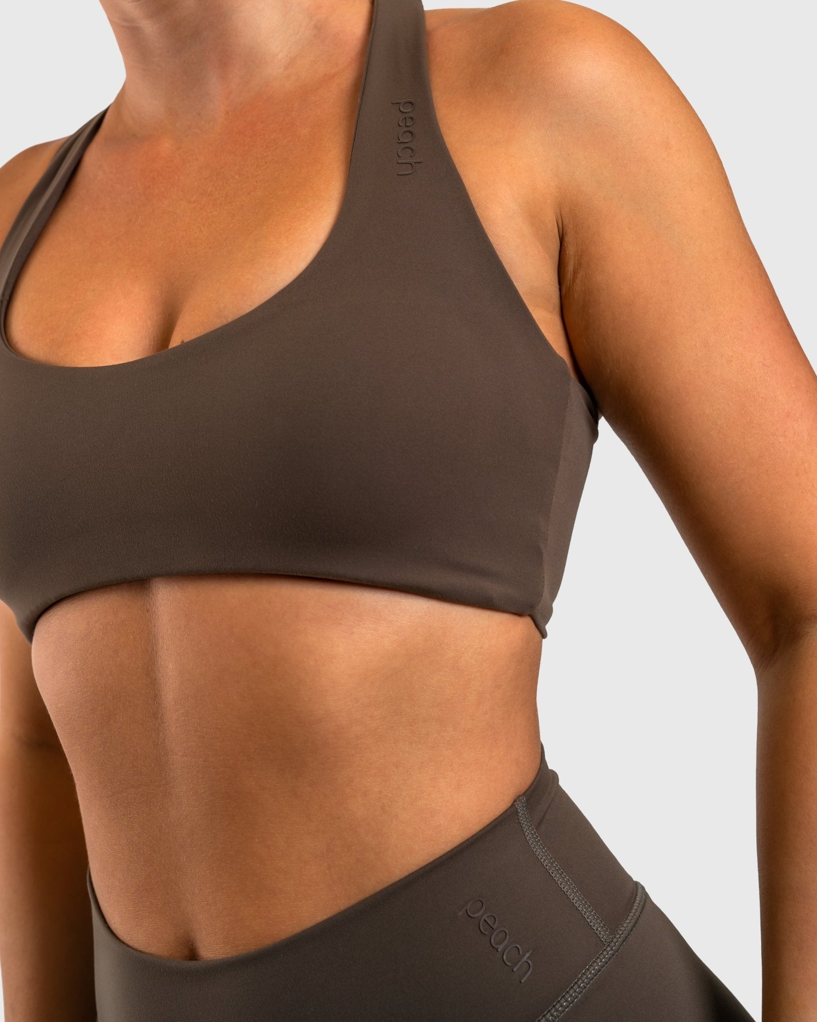 Ash Brown Divine Sports - bra - Peach Tights - Sports - Bra