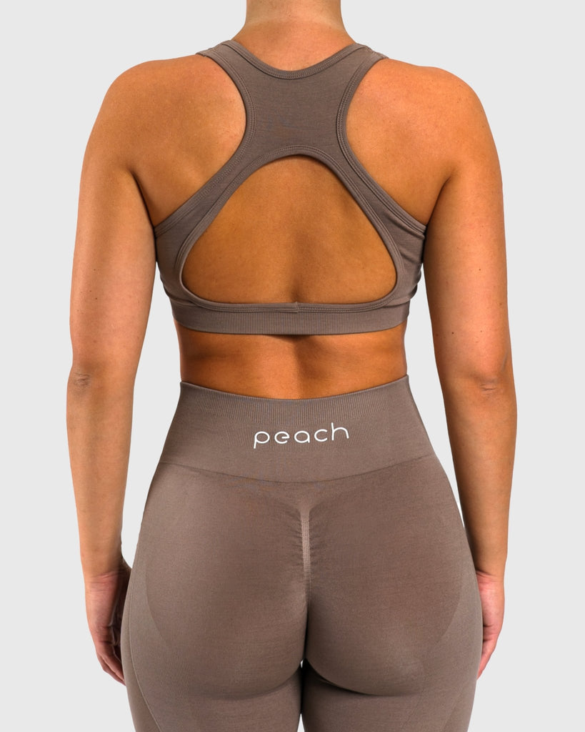 Beige Edge Sports - bra - Peach Tights - Sports - Bra