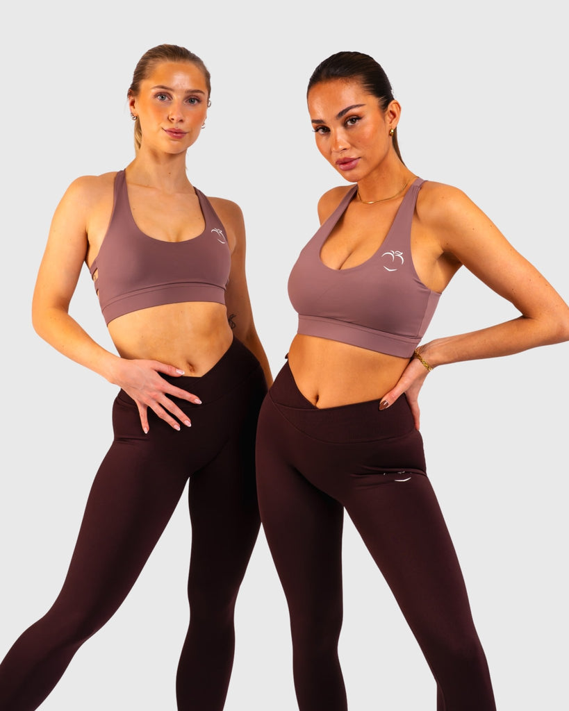 Beige Revive Sports-bra - Peach Tights - Sports-Bra