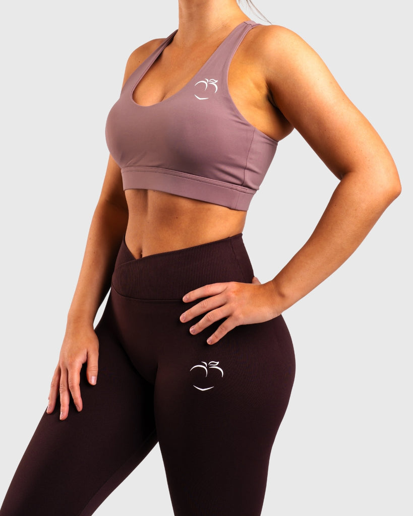 Beige Revive Sports-bra - Peach Tights - Sports-Bra