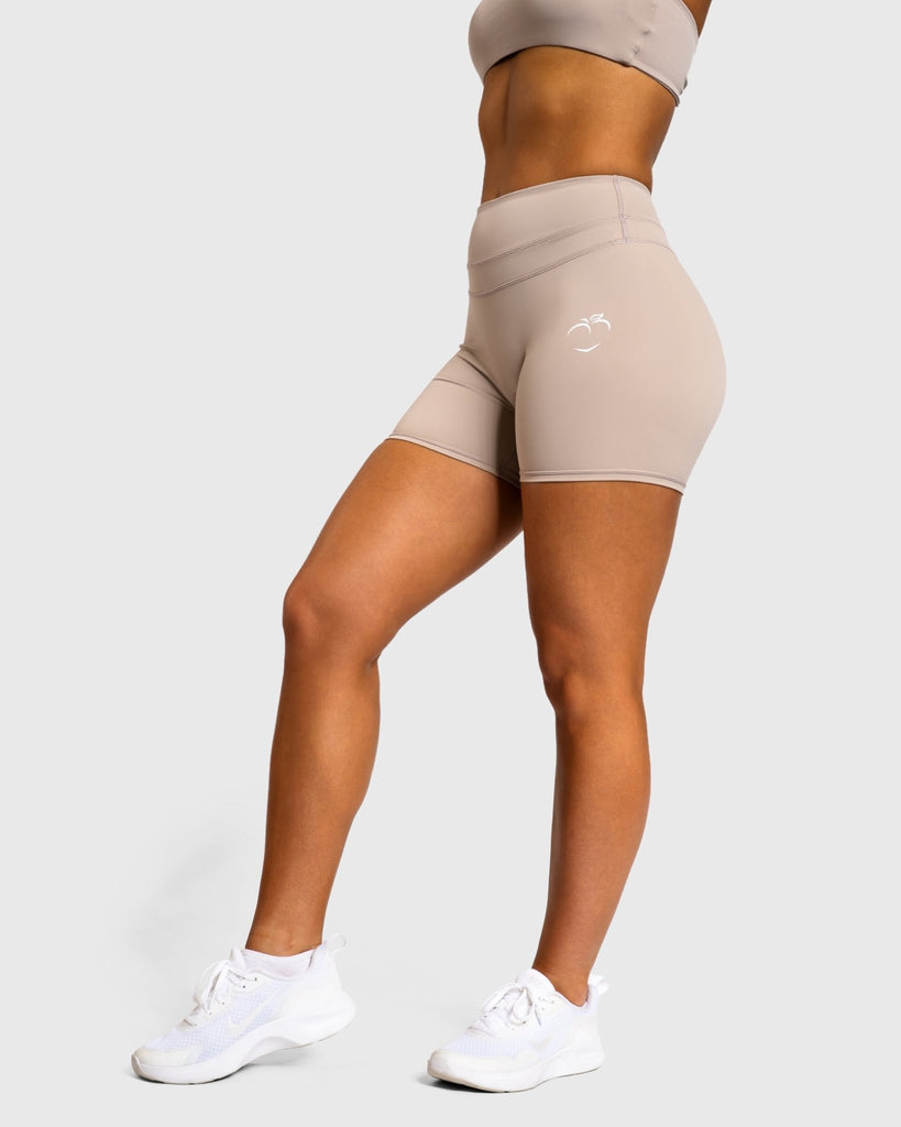 Beige Velocity Shorts - Peach Tights - Shorts