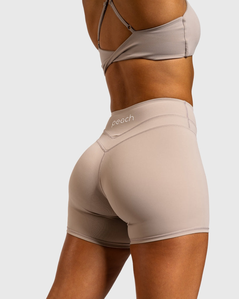 Beige Velocity Shorts - Peach Tights - Shorts