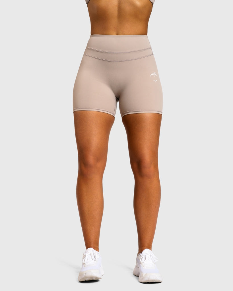 Beige Velocity Shorts - Peach Tights - Shorts