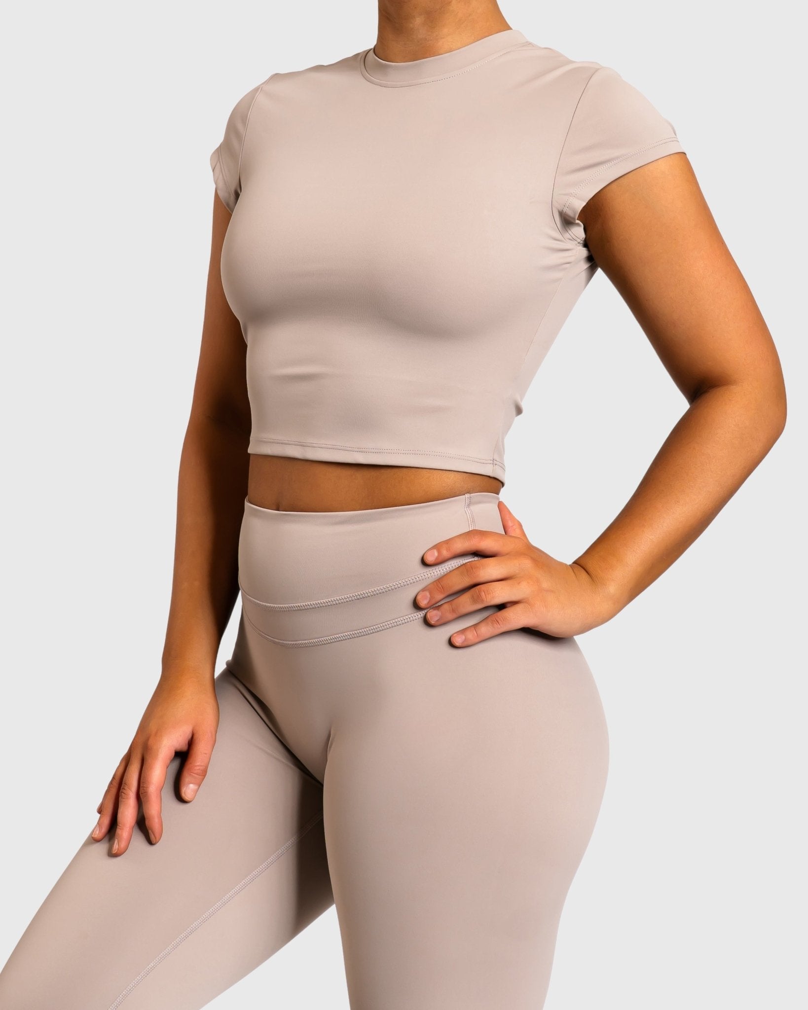 Beige Velocity T-shirt - Peach Tights - T-shirt