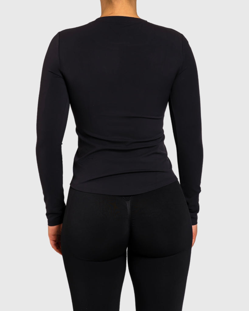 Black Base Long Sleeve - Peach Tights - Long sleeve