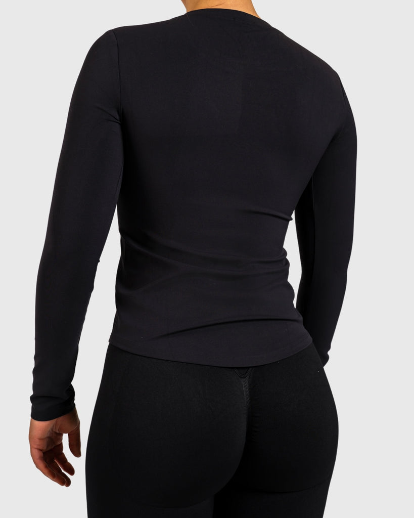 Black Base Long Sleeve - Peach Tights - Long sleeve