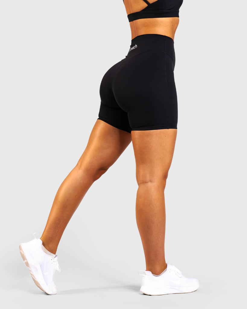 Black Core Shorts - Peach Tights - Shorts