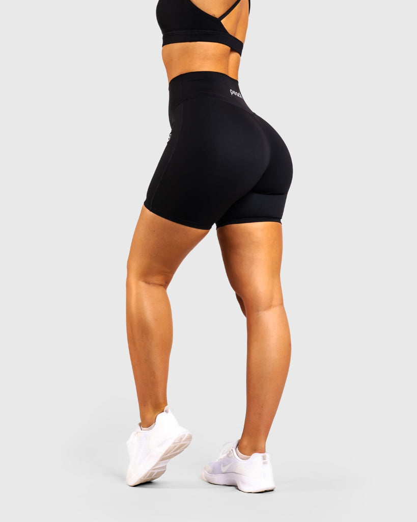 Black Core Shorts - Peach Tights - Shorts