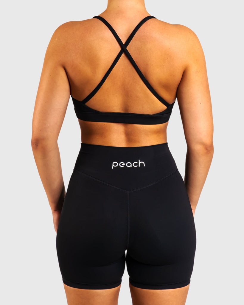 Black Core Sports - bra - Peach Tights - Sports - Bra