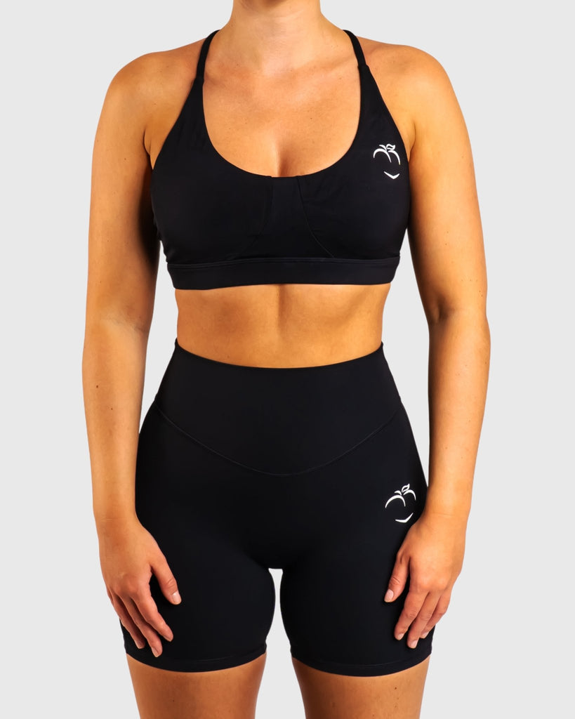 Black Core Sports - bra - Peach Tights - Sports - Bra