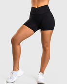 Black Divine V - waist Shorts - Peach Tights - Tights