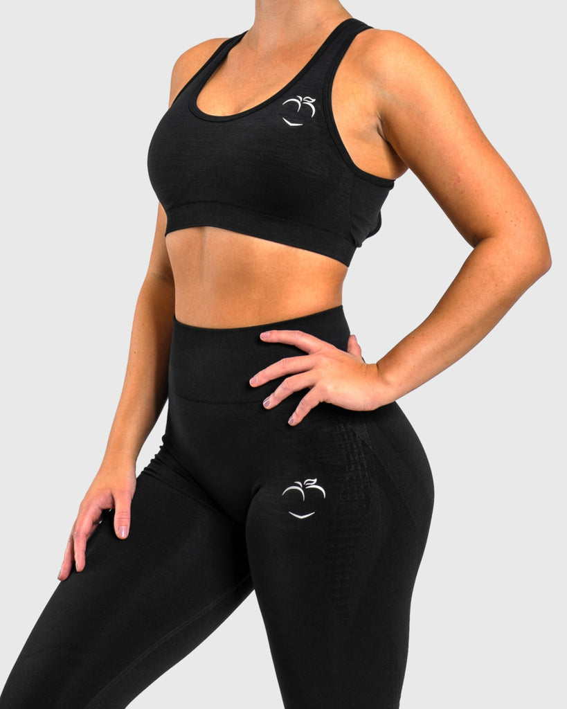 Black Edge Sports - bra - Peach Tights - Sports - Bra