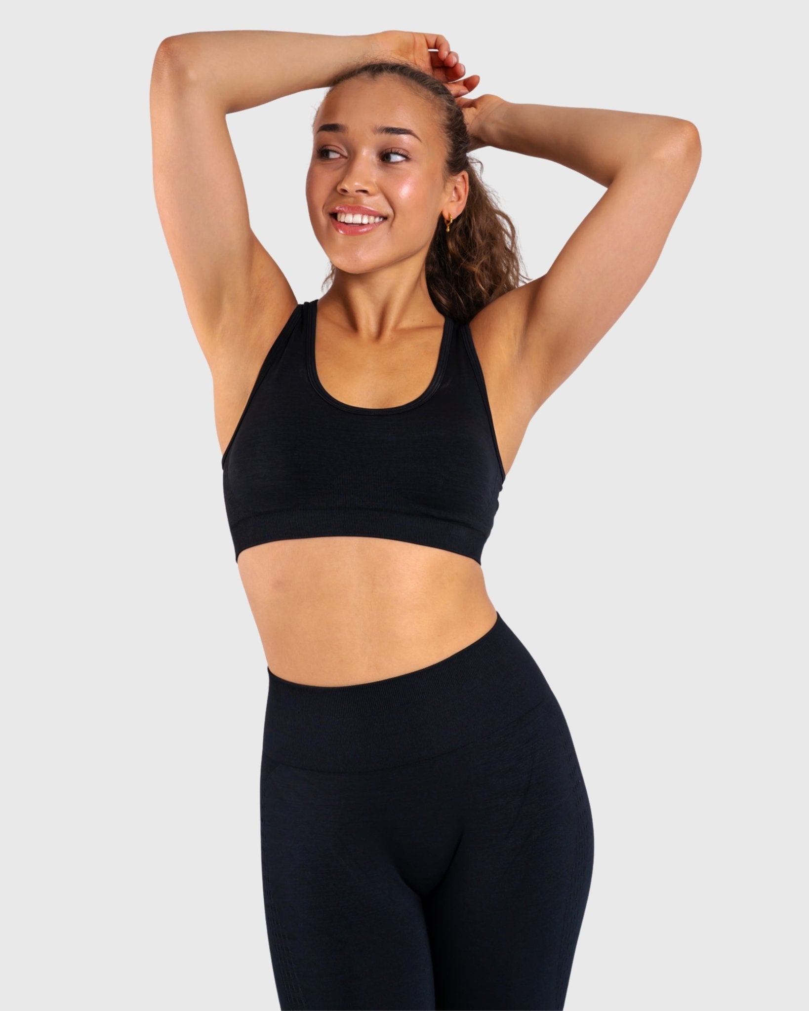 Black Edge Sports - bra - Peach Tights - Sports - Bra
