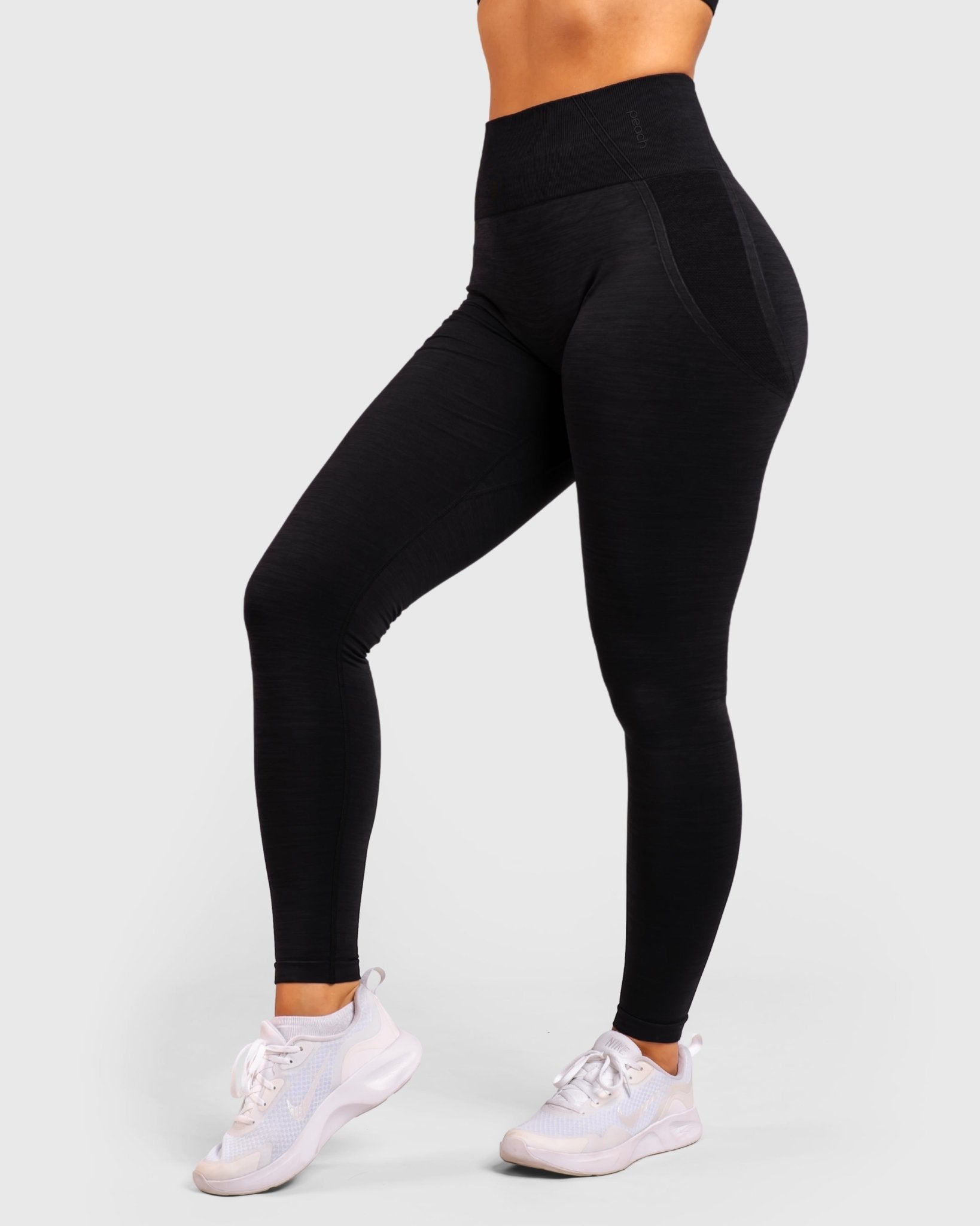 Black Elevate Tights - Peach Tights - Tights