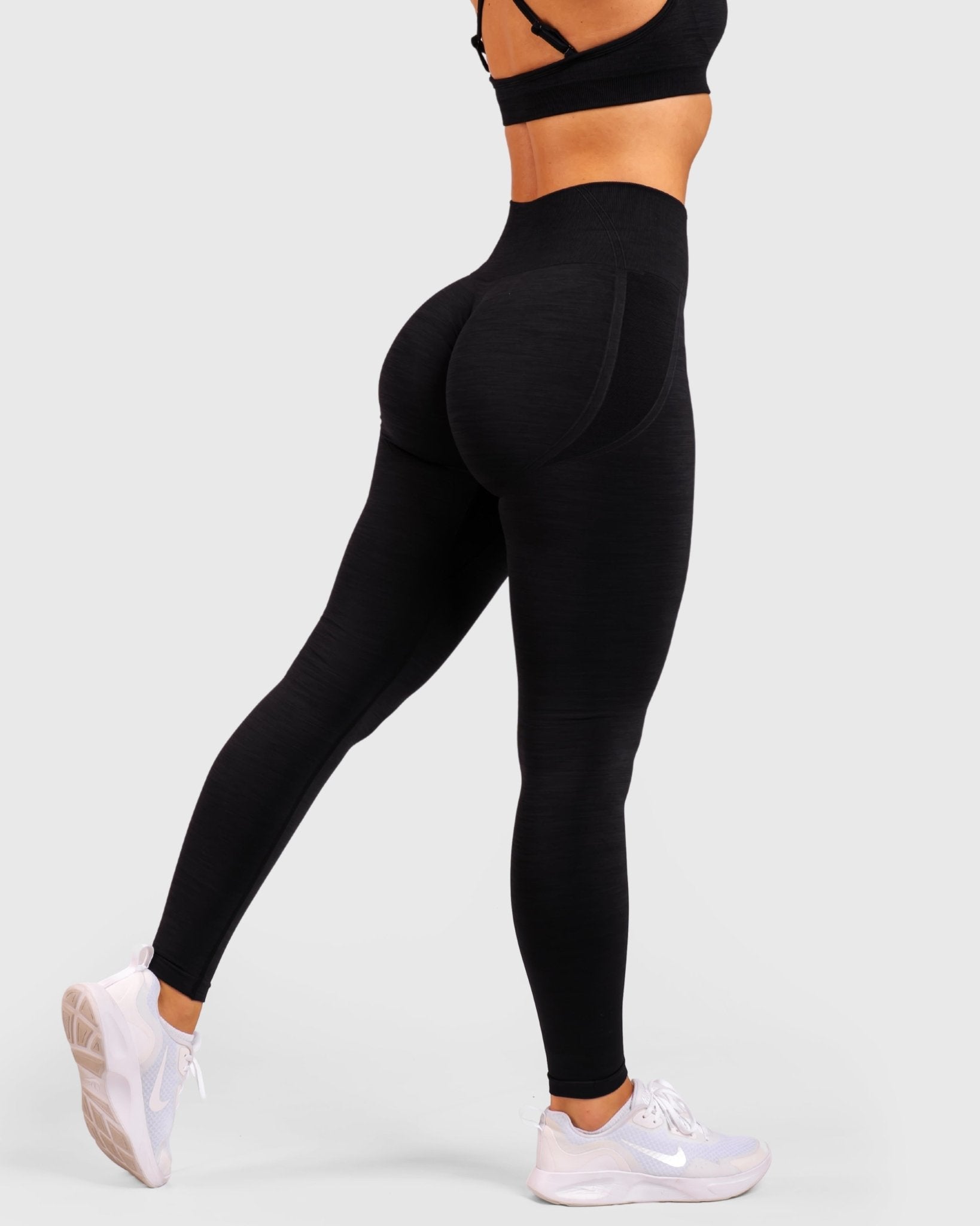 Black Elevate Tights - Peach Tights - Tights