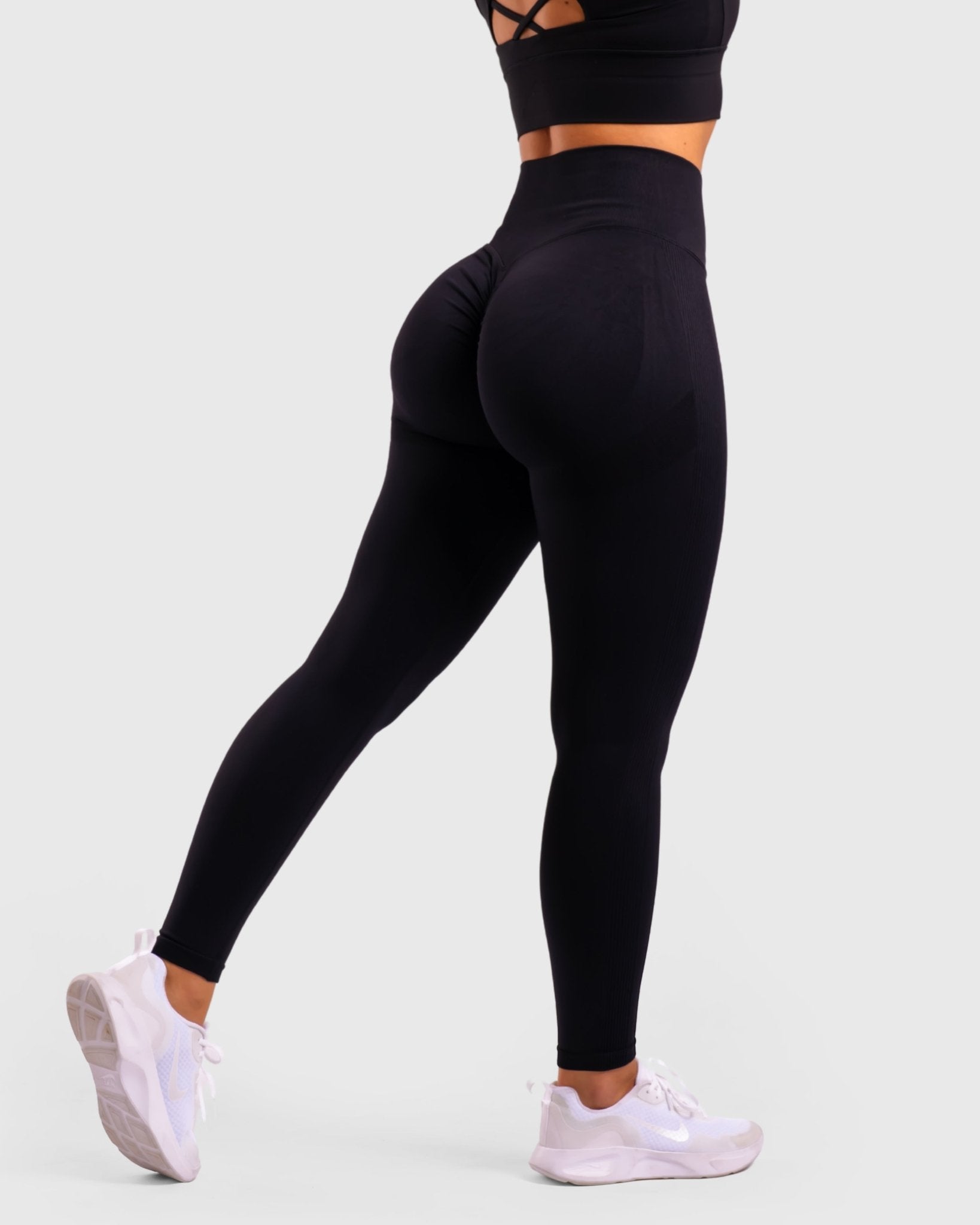 Black High Waist Tights - Peach Tights - Tights