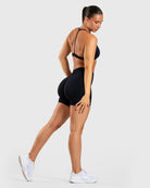 Black Ignite Shorts - Peach Tights - Shorts