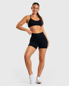 Black Ignite Sports - bra - Peach Tights - Sports - Bra