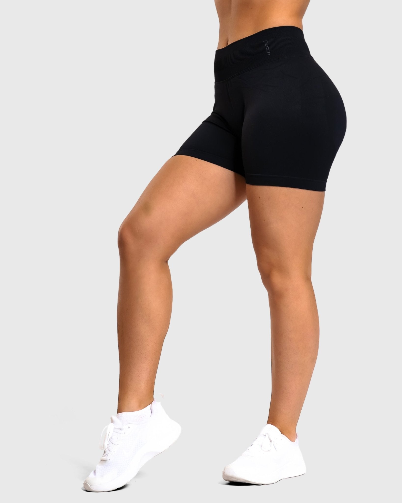 Black Impact Shorts - Peach Tights - Shorts