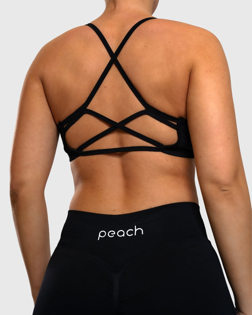 Black Impact Sports - bra - Peach Tights - Sports - Bra