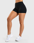 Black Noiré Shorts - Peach Tights - Tights