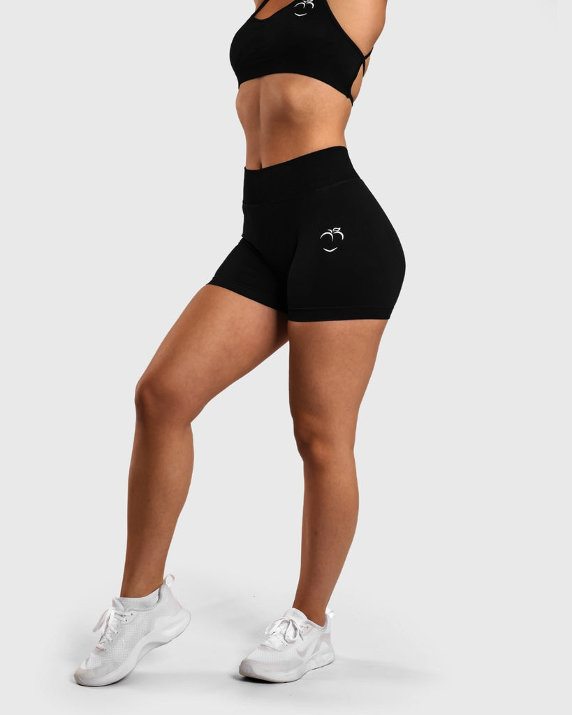 Black Peak Shorts - Peach Tights - Shorts