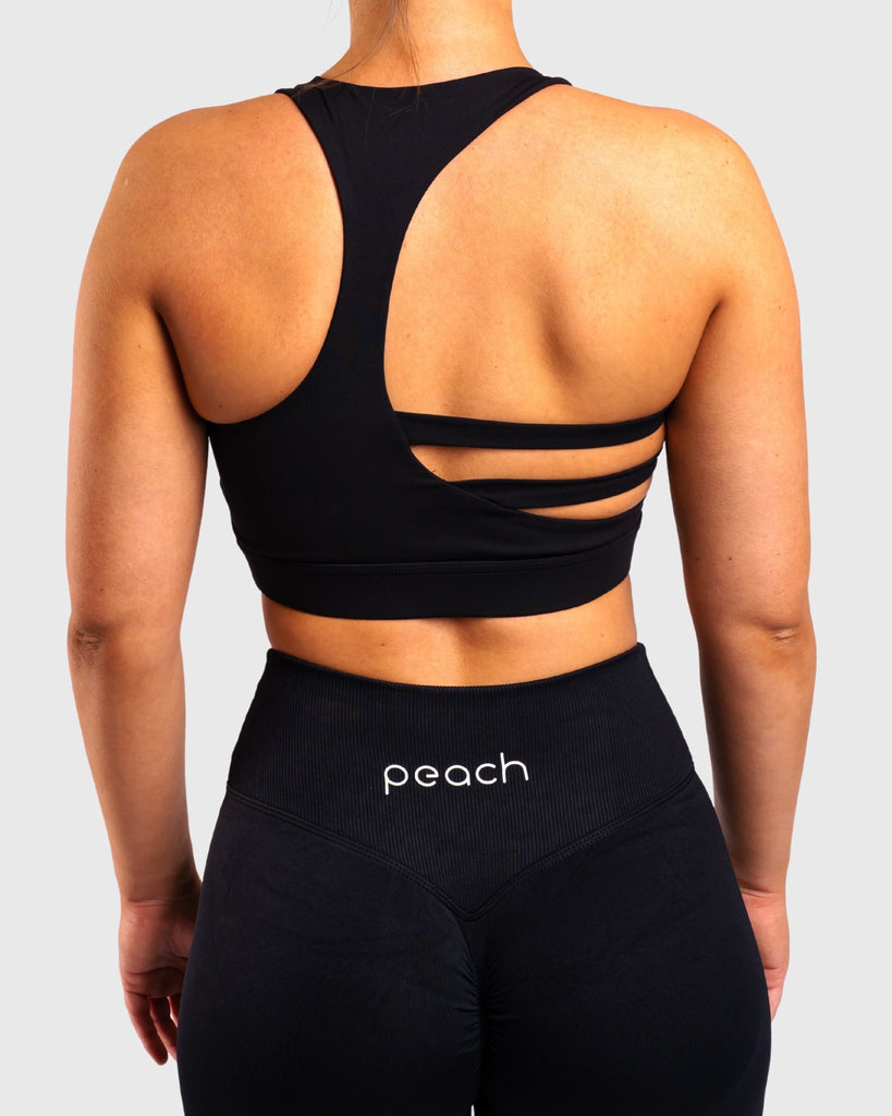 Black Revive Sports-bra - Peach Tights - Sports-Bra
