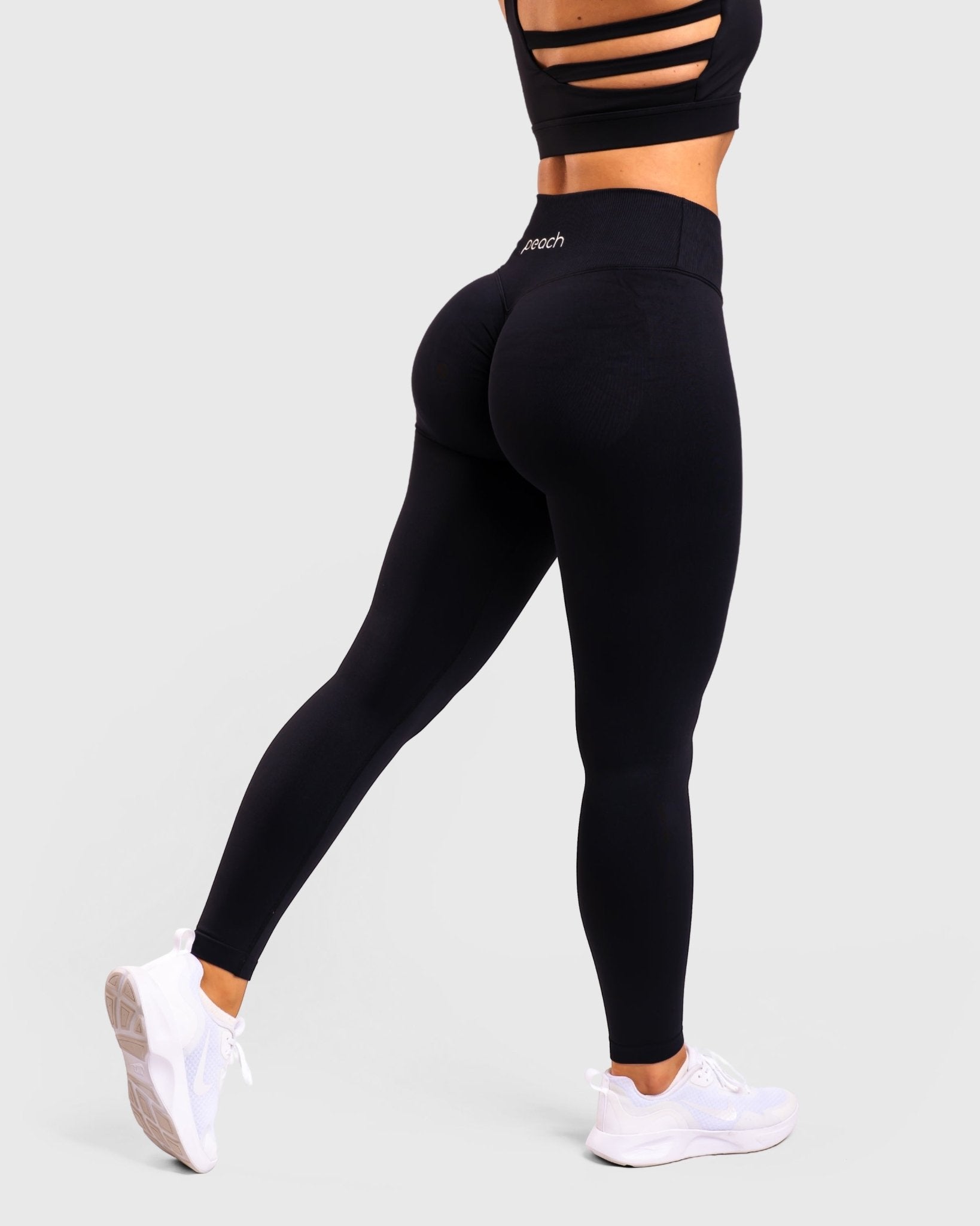 Black Revive V-waist - Peach Tights - Tights