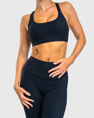 Black Softelle Sports - bra - Peach Tights - Sports - Bra