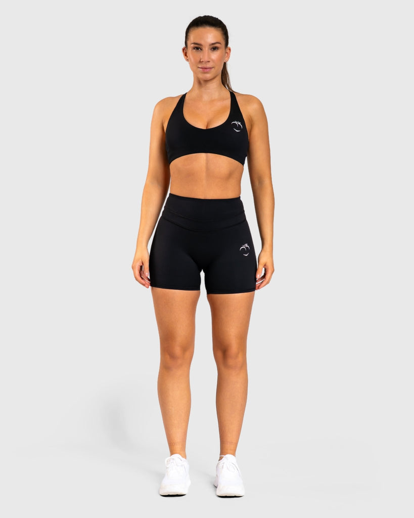 Black Velocity Shorts - Peach Tights - Shorts