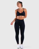 Black Vivid Sports - bra - Peach Tights - Sports - Bra