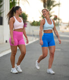 Blue Agility Shorts - Peach Tights - Shorts