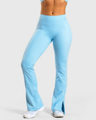 Blue Bloom Yoga Pants - Peach Tights - Tights