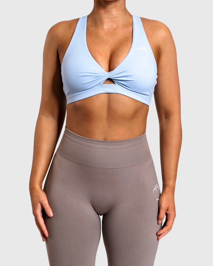 Blue Bow Sports - bra - Peach Tights - Sports - Bra