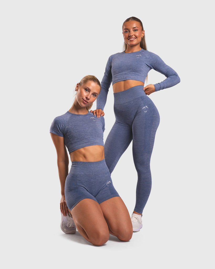 Blue Deluxe Long Sleeve - Peach Tights - Long sleeve