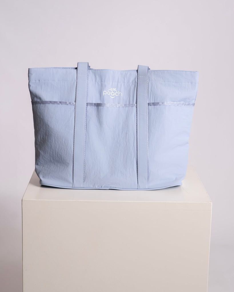 Blue Tote Bag - Peach Tights - Bag