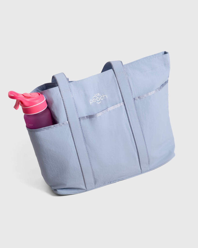 Blue Tote Bag - Peach Tights - Bag