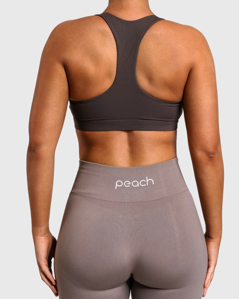 Brown Bow Sports - bra - Peach Tights - Sports - Bra