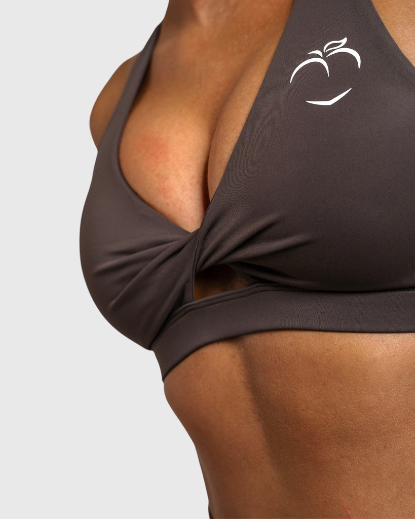 Brown Bow Sports - bra - Peach Tights - Sports - Bra