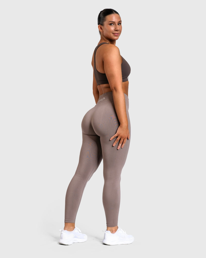 Brown Bow Sports - bra - Peach Tights - Sports - Bra