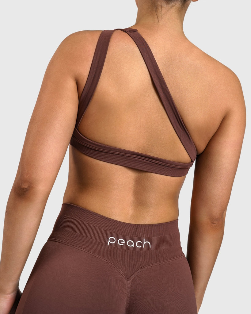 Brown Essence Sports - bra - Peach Tights - Sports - Bra