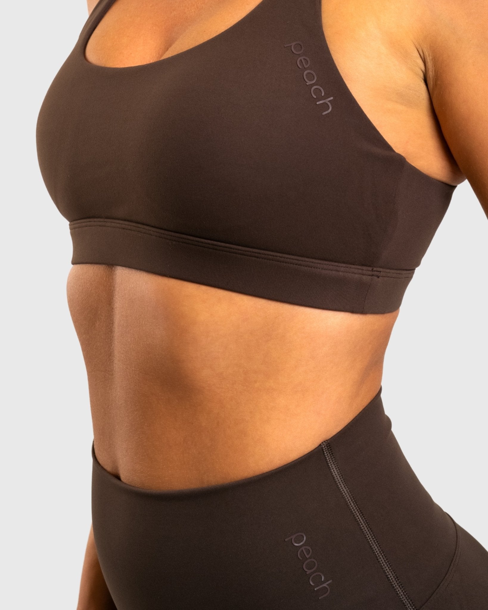 Brown Softelle Sports - bra - Peach Tights - Sports - Bra