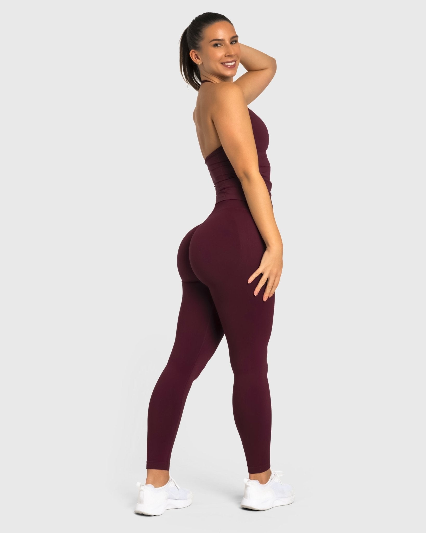 Burgundy Sense Tights - Peach Tights - Tights