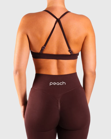 Burgundy Vivid Sports-bra