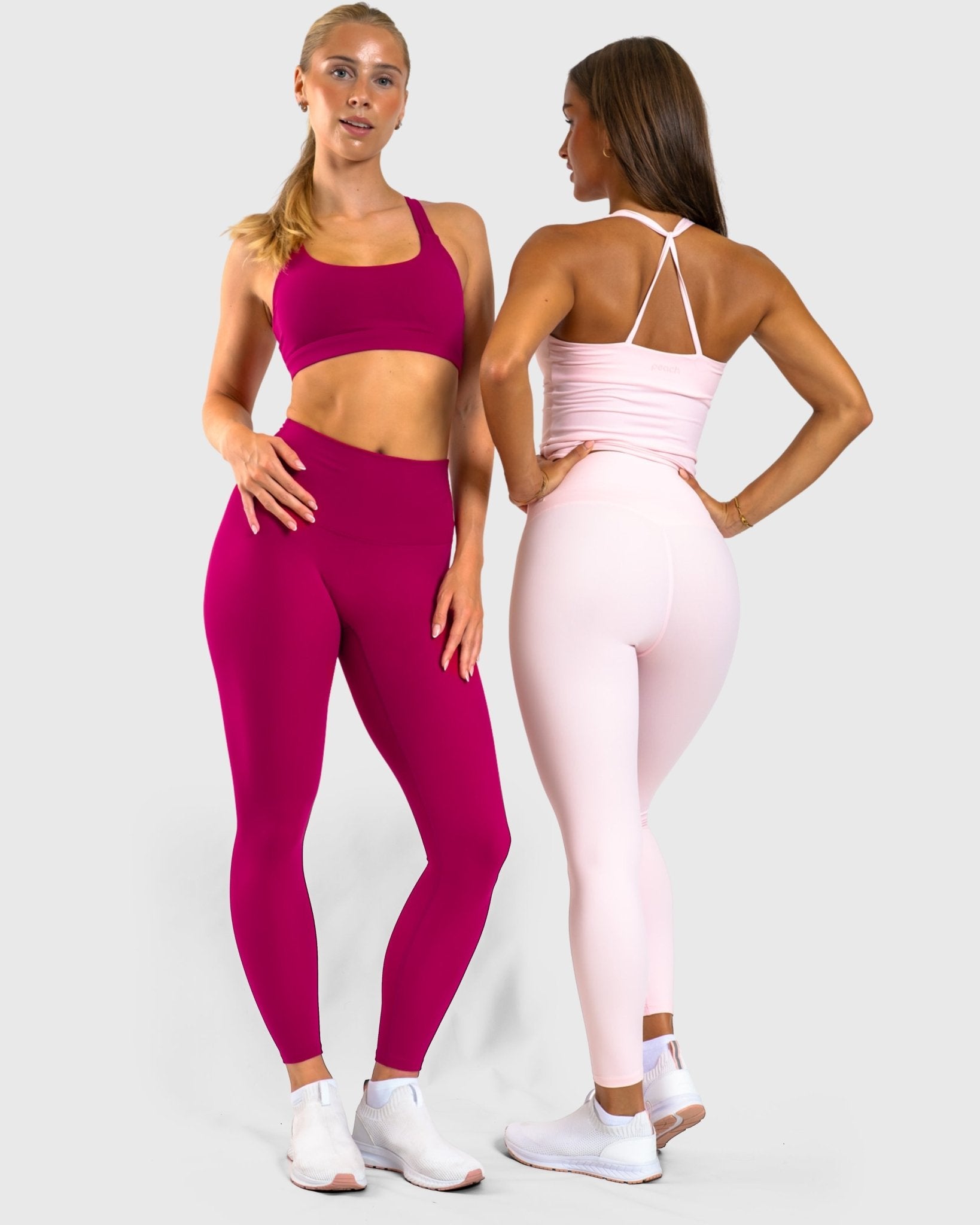 Cherry Pink Softelle Sports - bra - Peach Tights - Sports - Bra