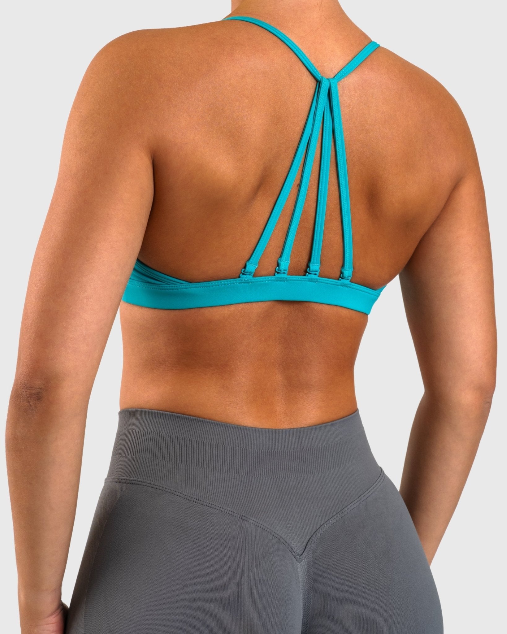 Coral Green Athleisure Sports - bra - Peach Tights - Sports - Bra