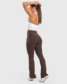 Espresso Flared Yoga - Peach Tights - Tights