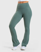 Evergreen Flared Yoga - Peach Tights - Tights