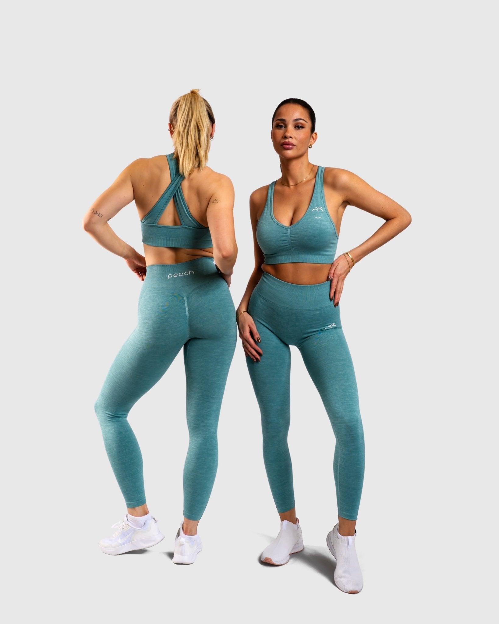 Green Ease Sports-bra - Peach Tights - Sports-Bra