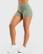 Green Noiré Shorts - Peach Tights - Tights